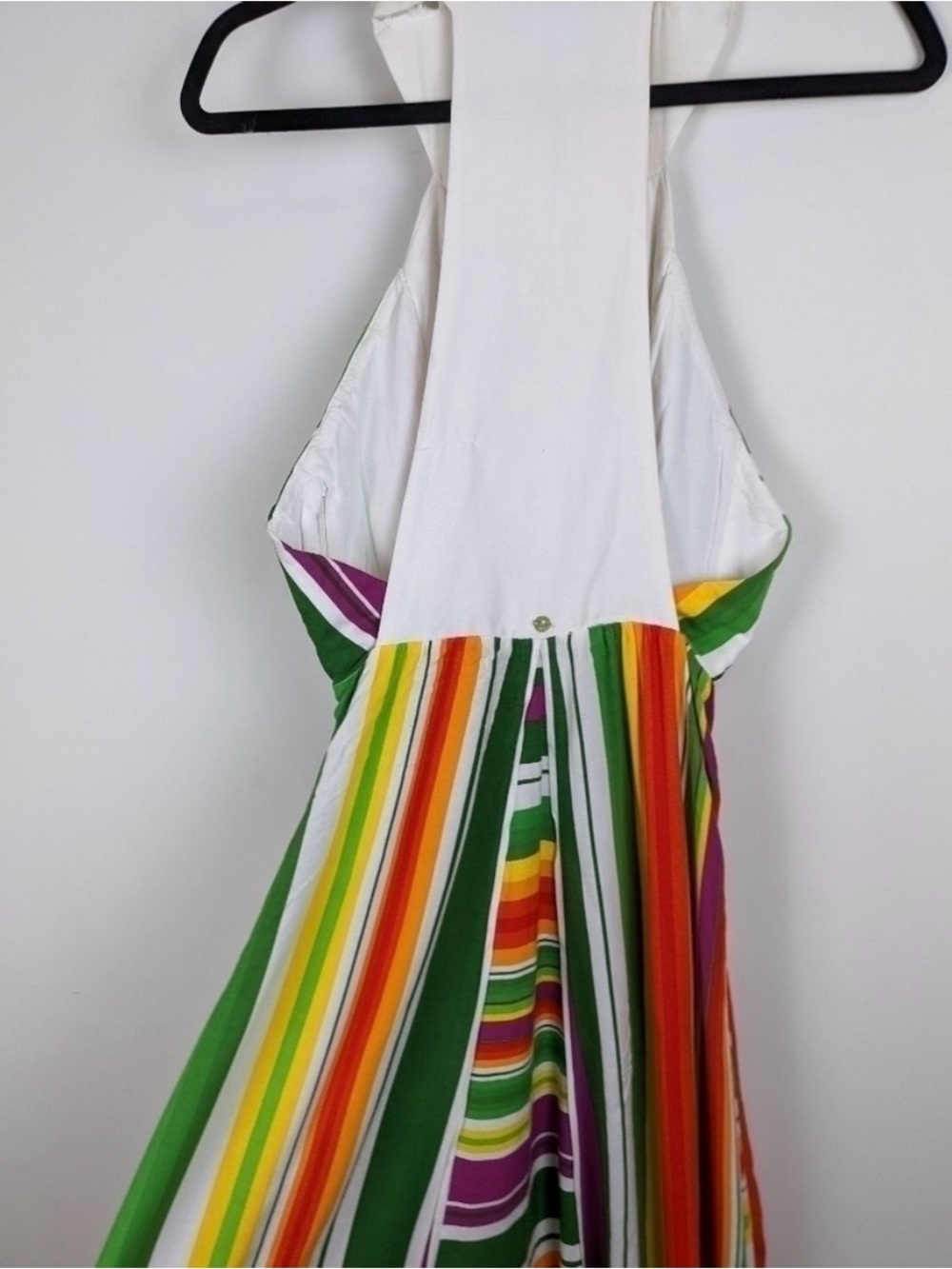 🌈 Farm Rio Rainbow Maxi Halter Dress - Eclectic & Cotton - Picture 9 of 13